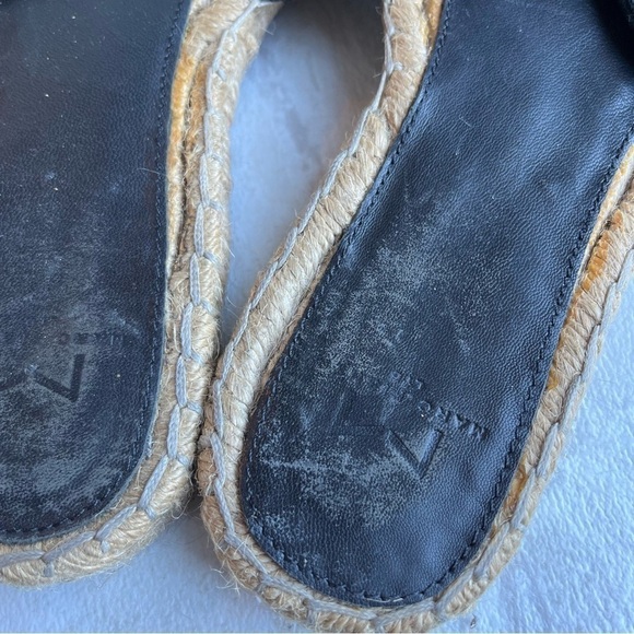 Marc Fisher | Valley Black Bow Espadrille Slides Suede Slide Size 8 - Picture 6 of 8